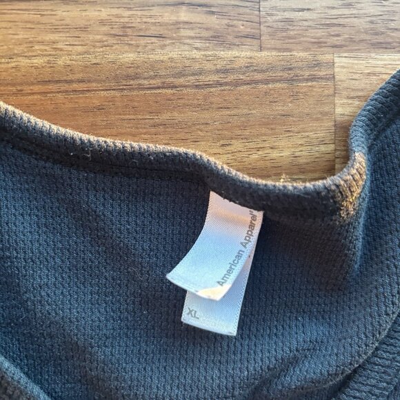 American Apparel Thermal Henley “Kill Shirt” As Seen Dexter Morgan Men’s XL FLAW - Picture 4 of 14